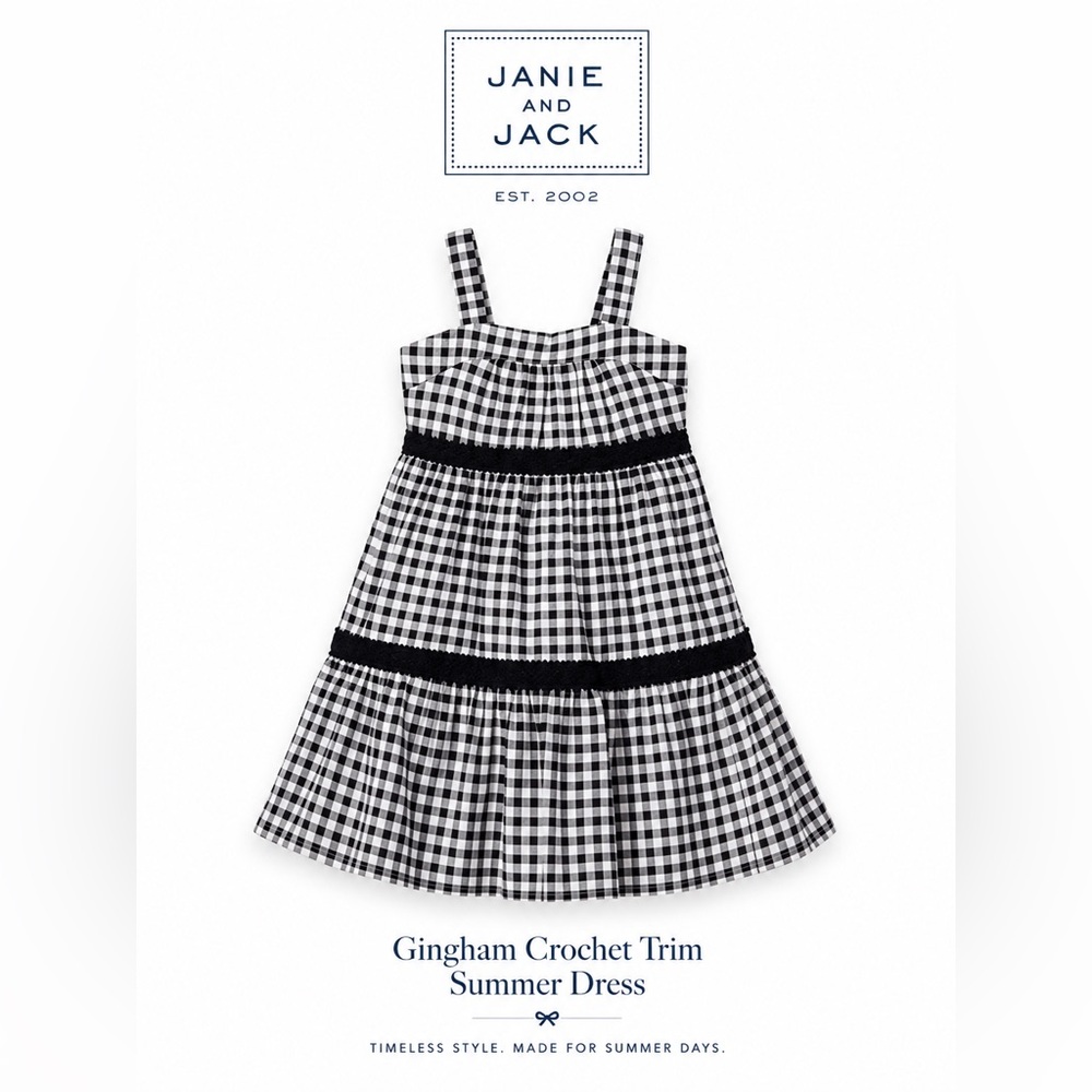 Janie and Jack Gingham Summer Dress